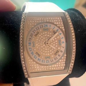 Dolce and Gabana white watch